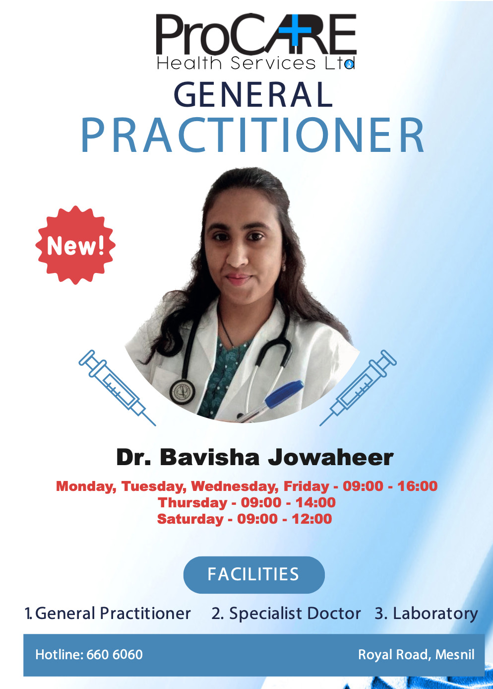 Laboratory Test Prices ProCare Health Services Ltd